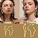 Africa Earrings Gold Plated Stainless Steel Hollow Out African Outline Dangling Earrings for Black Women