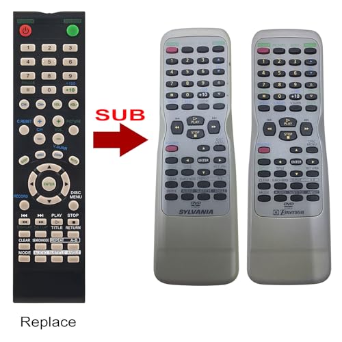 Télécommande de rechange TV CRT & VHS compatible Funai EWC0902 EWC0903 - 2