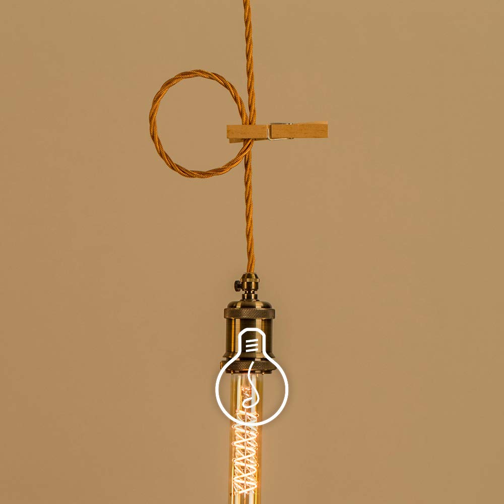 Amarcords Stoffkabel WHISKY 10 M – Geflochtenes Seilkabel Mit Erdung