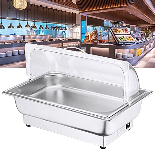 Platos Eléctricos De Acero Inoxidable Para Calentar Alimentos Para Fiestas Y Bufés, De 9 Y 13 Litros, Con Tapa Y Control De Temperatura Ajustable Para Mantener La Comida Caliente Durante Mucho Tiempo