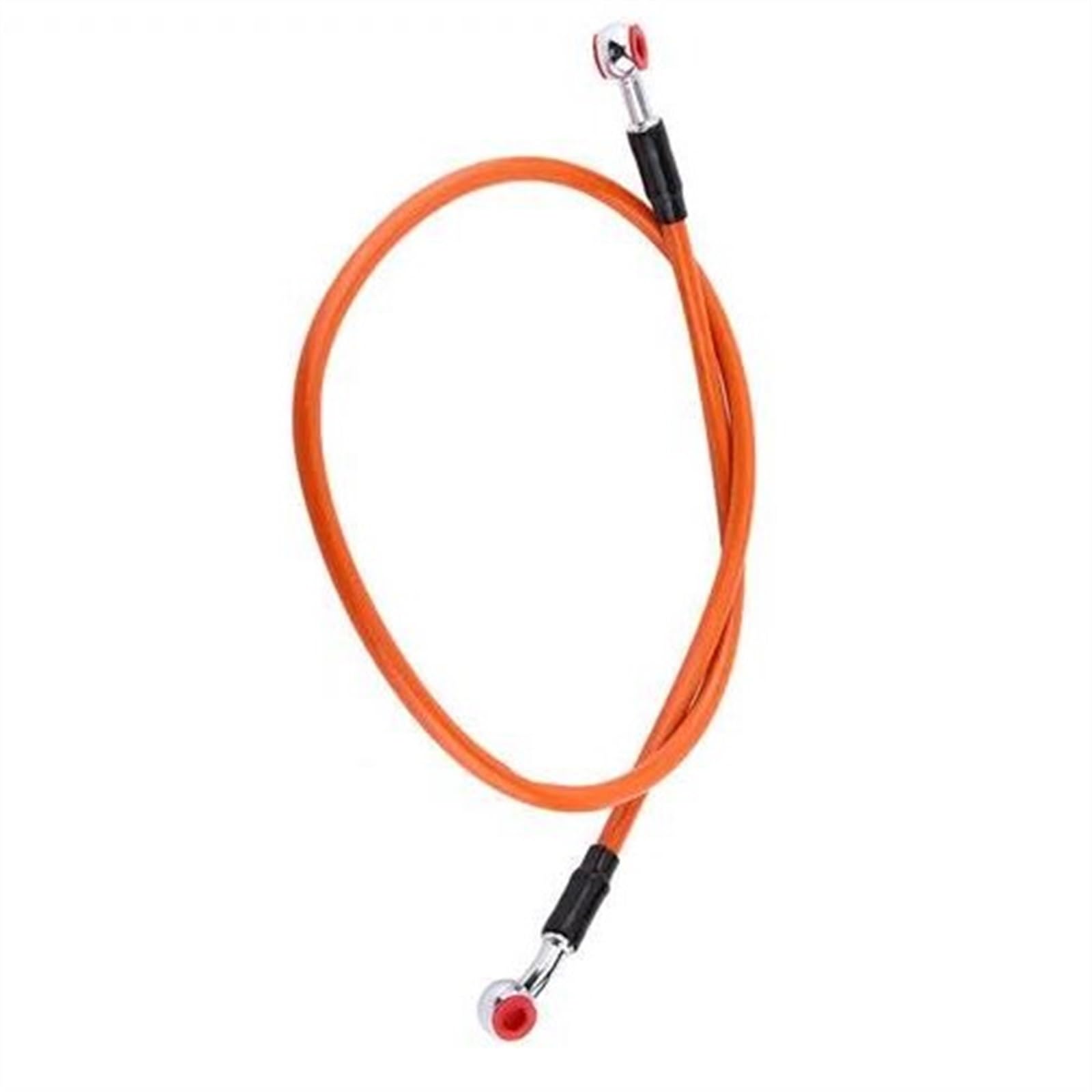 Ksxzw Orange Motorbike Part Universal 90Cm Motorcycle Brake Oil Hose Tube Line Fitting Stainless Steel Braided
