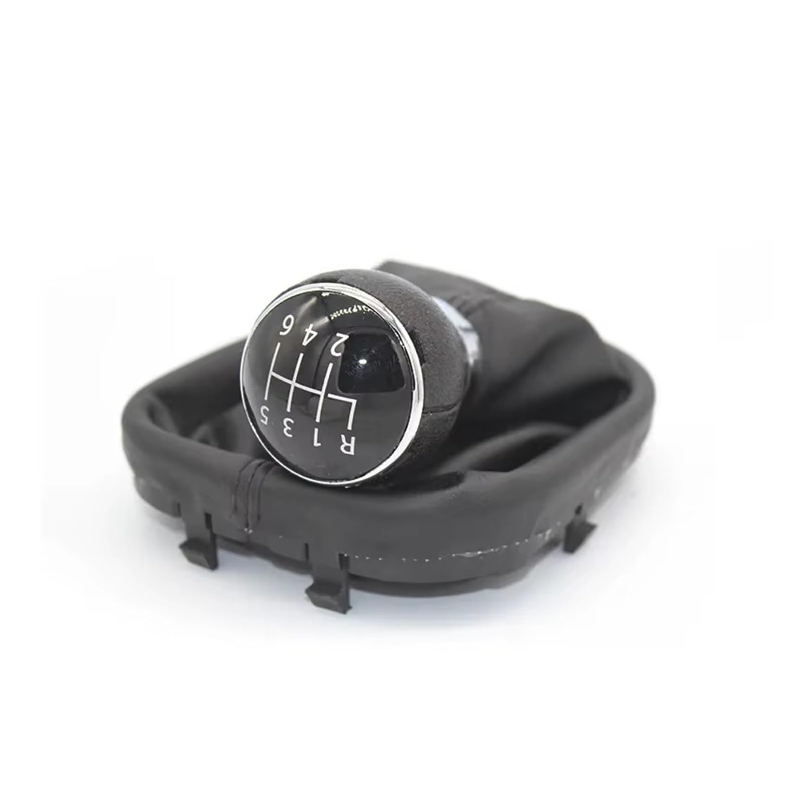 XKOEHXJ Car Gear Shift Knob for VW for Touran I for Caddy III 2004-2015 5/6 Speed Gaiter Boot Cover Gear Shift Knob Gearbox Boot Cover(6 Speed)