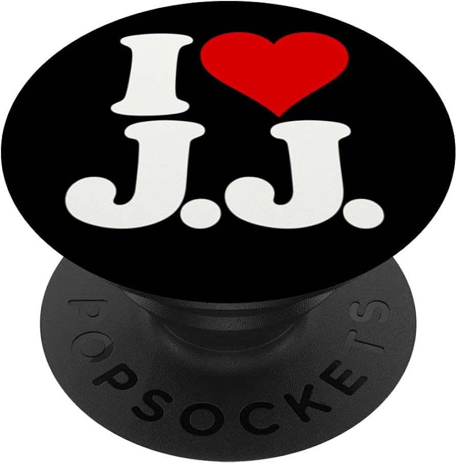 Amazon.com: I LOVE HEART J.J. JJ J J INITIALS PopSockets Standard