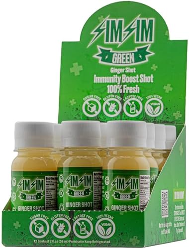 Miniatura 3 de SIM SIM Green Immunity Shots | Antiinflamación | Vegano, sin gluten | Jengibre orgánico y limón | Inyecciones de bienestar | Refuerzo de inmunidad |