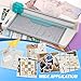 Frifreego 4-in-1 Portable Rotary Paper Cutter for Crafting, 12 Inch Cutting Length with Straight, Perforating, Wavy& Folding, Multifunctional Rotary Paper Trimmer for Cardstock, Craft Paper and Photos