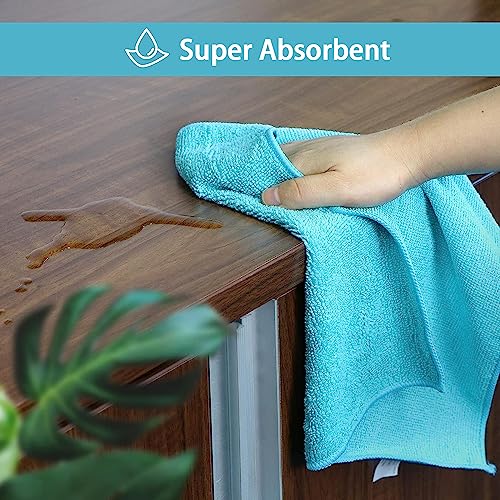 image for HOMEXCEL Microfiber Cleaning Cloth,12 Pack Cleaning Rags, Cleaning Tow