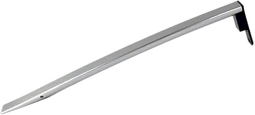 W10806512 - Manija de puerta mejorada para el refrigerador Whirlpool, color plateado