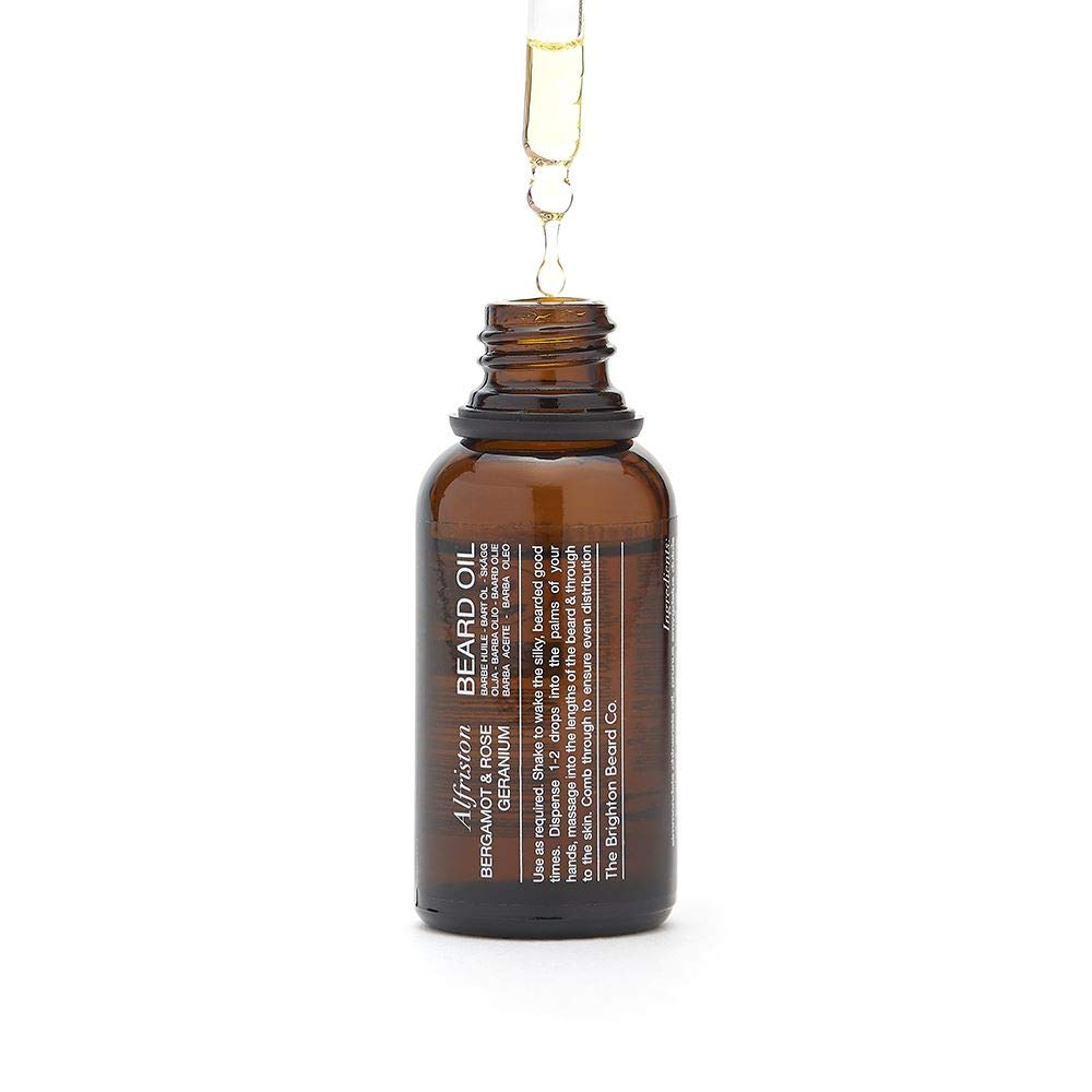 Brighton Beard Company Alfriston, Bergamot & Rose Geranium, Nourishing, Luxury Handmade Beard Oil 30ml