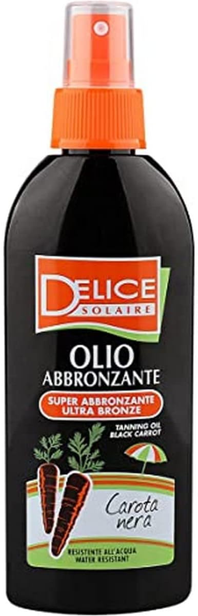 Delice Solaire Olio Abbronzante Sprey 150ml | Bronzlaştırıcı Siyah Havuç Yağı
