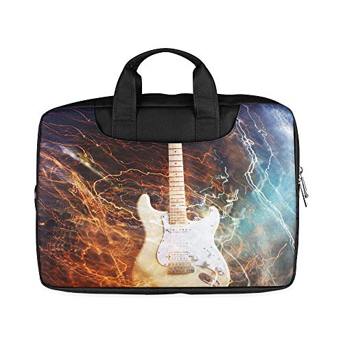 13 Inch Jazz Rock Cool Electric Guitar for Boy Ladies Laptop Case with Handle Lightweight Laptop Sleeve for Women Fits MacBook Air Pro