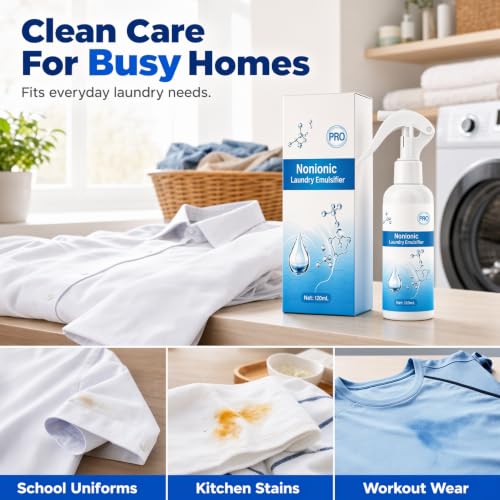 Image of Laundry Stain Remover Spray for Oil Stain Spray No Dry Cleaning 3PCS: 120ml