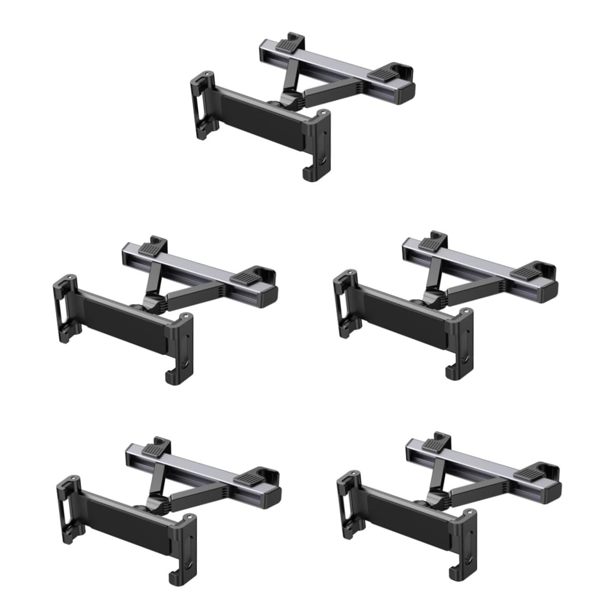 UKCOCO 5pièces Support De Tablette Ajustable pour Siège Auto Support De Téléphone pour Têtière Arrière Cradle pour Tablette Compatible avec Divers Modèles De Véhicules