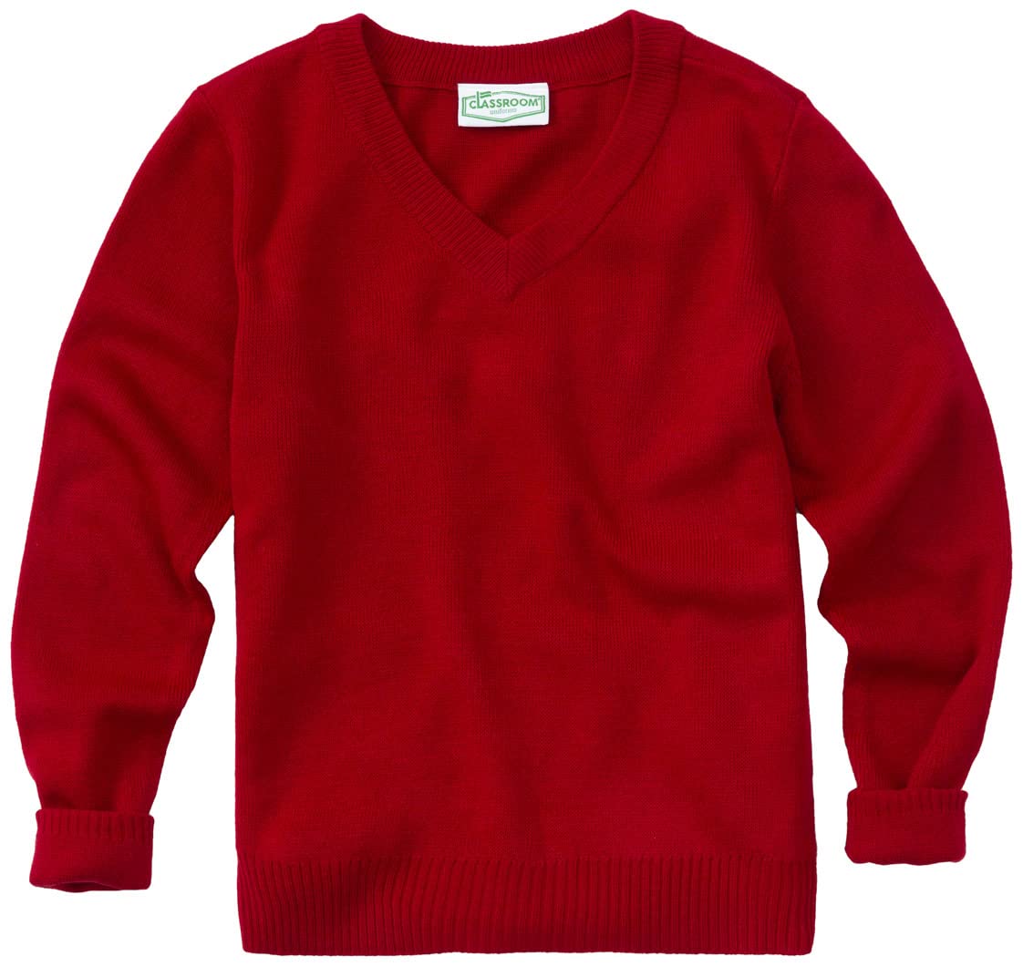 Classroom School Uniforms Men's Adult Unisex V-Neck Sweater