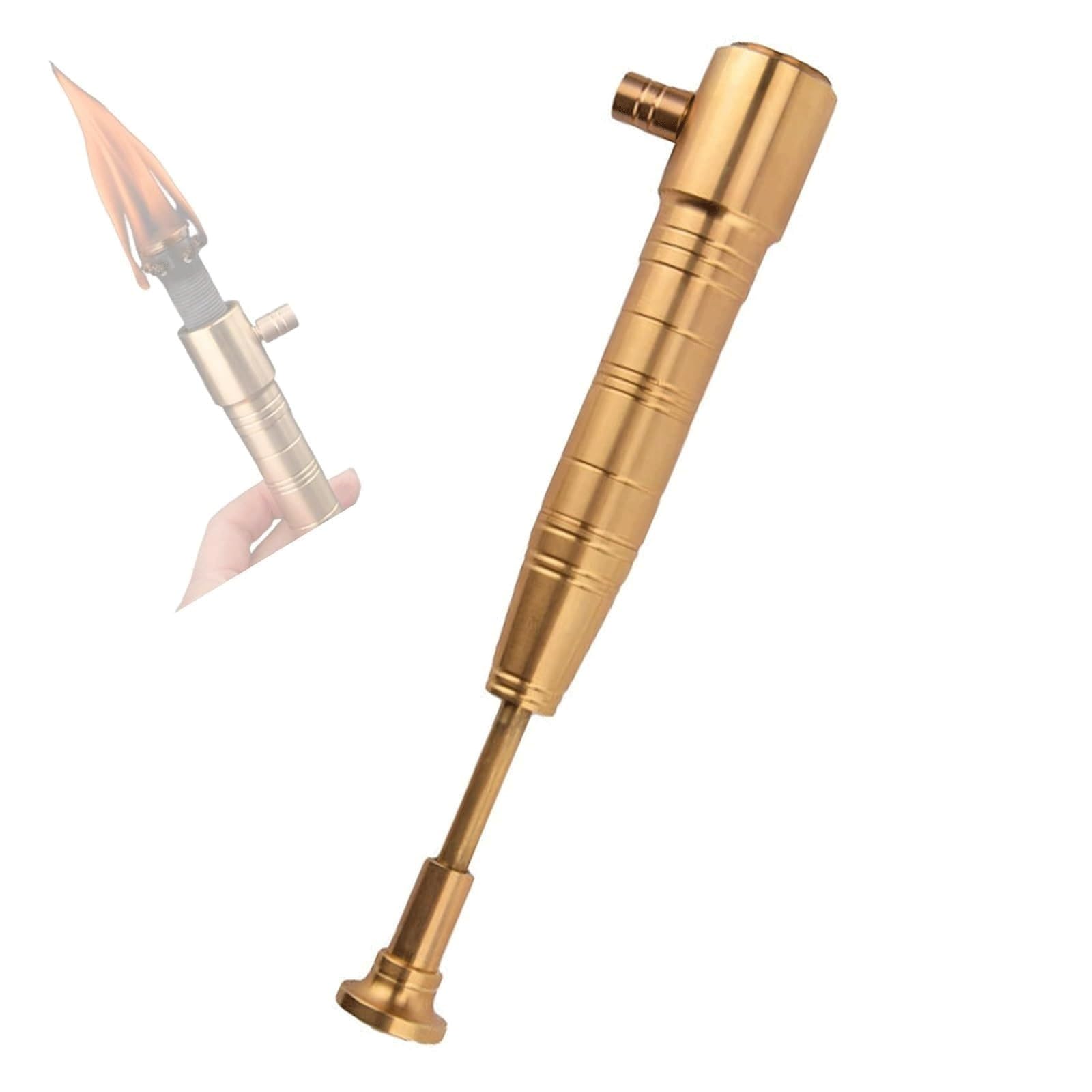 Amazon.co.jp: ヴィンテージトレンチ灯油ライター - 大型真鍮トーチ