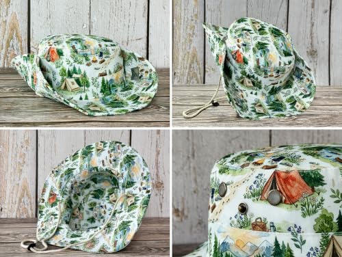 Image of Wide Brim Bucket Hat for Women Girl Men Boy