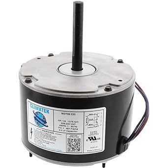 ClimaTek Upgraded 1/6 HP Condenser Fan Motor Directly Replaces Genteq 5KCP39BGP870S