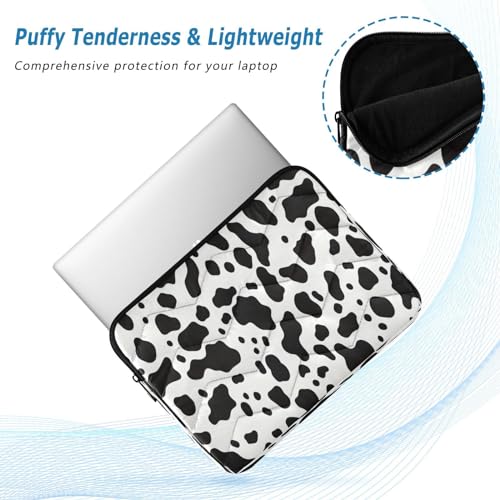 Funda para portátil 13-14 pulgadas impermeable patrón manchas vaca miniatura 5