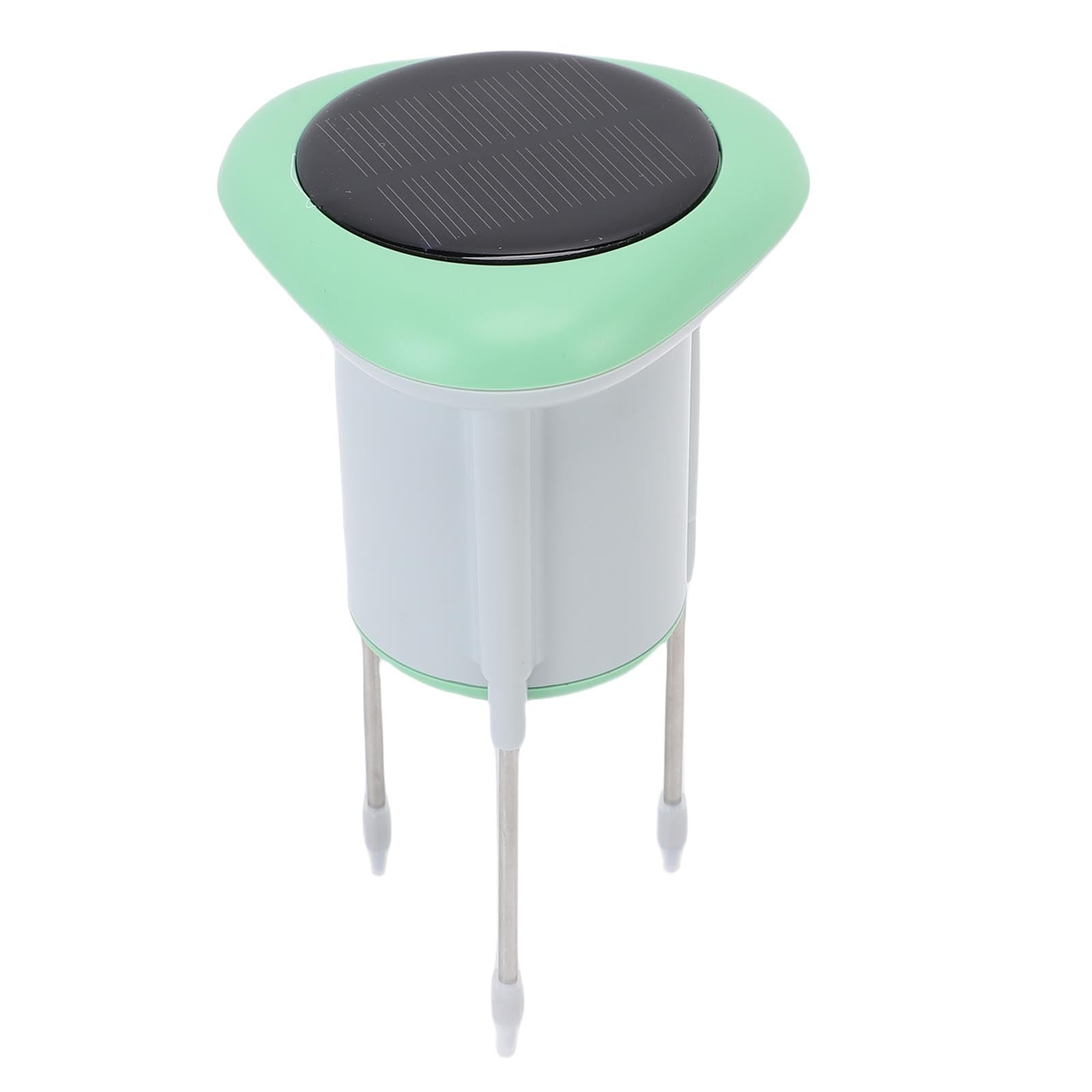 lyrlody Termometro e Igrometro per Terreno Sensore Tester per Terreno in Acciaio Inossidabile ABS con Avvisi App di Ricarica Solare 3.0 IP66 per Piante in Vaso da Serra da Giardino