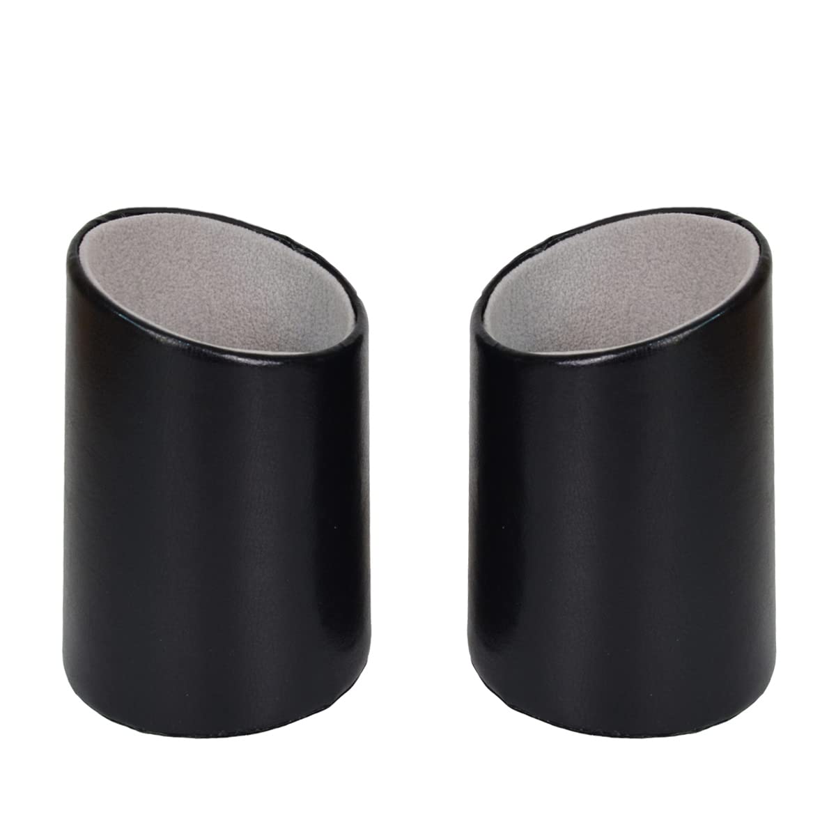 2 Pack Eyeglasses Holder PU Leather Glasses Stand Case Holder for Desks or Nightstands