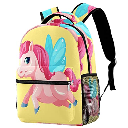 Sac à dos licorne pour école primaire et collège multicolore