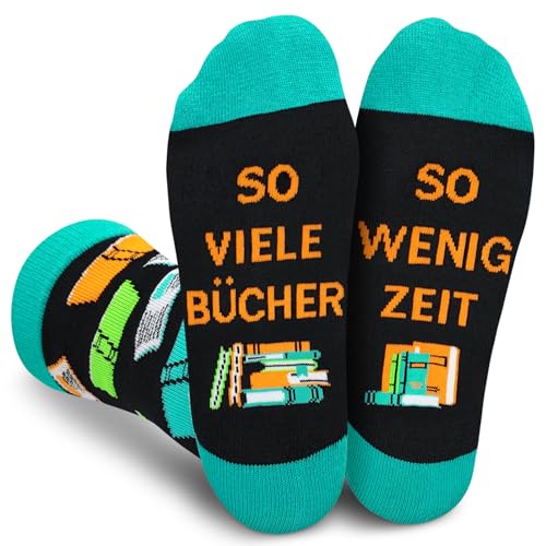 Gemtte Calcetines regalos para lectores, calcetines divertidos,