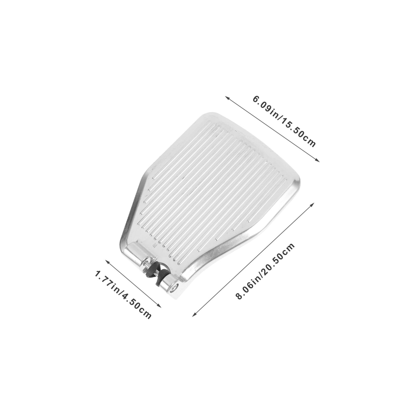 UKCOCO Reposapiés de Aleación de Aluminio Ligero para Silla de Ruedas Accesorios Estables Diseño Ergonómico y Almohadilla Pie para Usuarios Movilidad Reducida