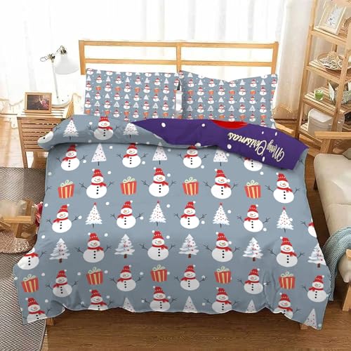 Idée cadeau de Noël originale avec cette parure de lit festive 200x200cm