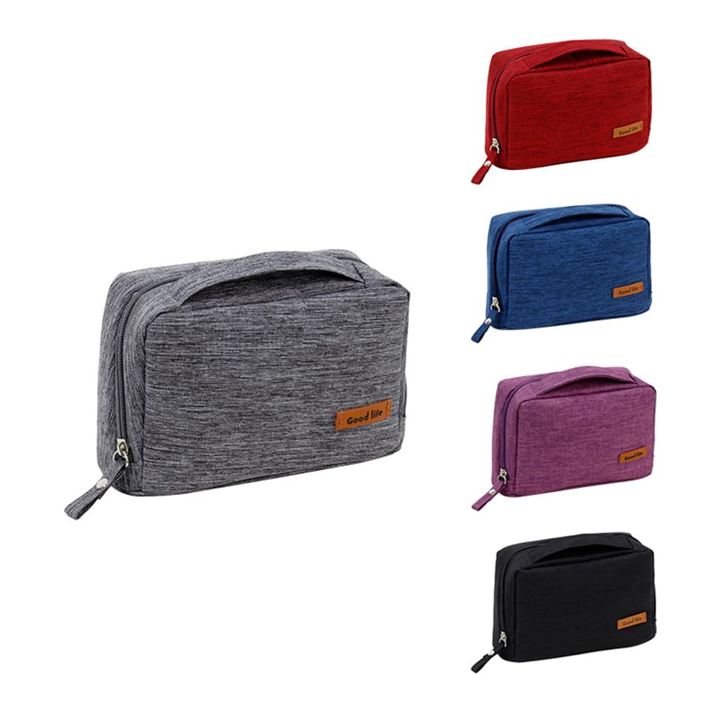 Borsa per Il Trucco da Viaggio, Beauty Case da Uomo, Astuccio per Cosmetici da Donna, Custodia Impermeabile per Trucco e Prodotti di Bellezza, Pochette Organizer per Borsetta.