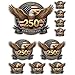 10PCS USA 250th Anniversary Car Decal Set, 1776-2026 Eagle American Flag Stickers, Automotive-Grade Vehicle Decals in 8, 5, 3, 2 Inch Sizes for Car, Truck, Bumper, Window