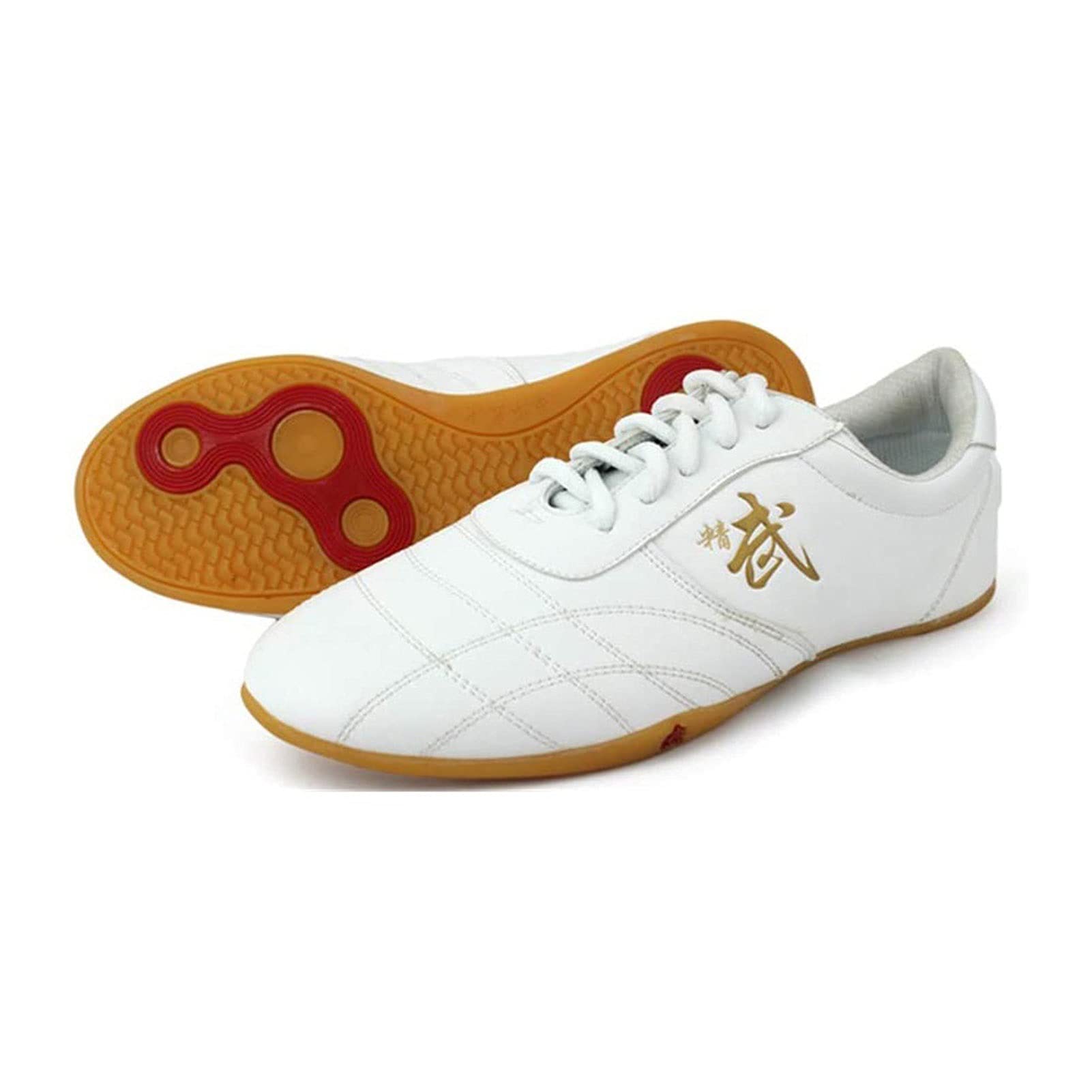 fayengan Taekwondo Shoes, Unisex Taekwondo Martial Arts Shoes Lightweight Boxing Kung Fu Tai Chi Sport Shoes for Children Adults Kids (Color : White, Size : 36 EU)