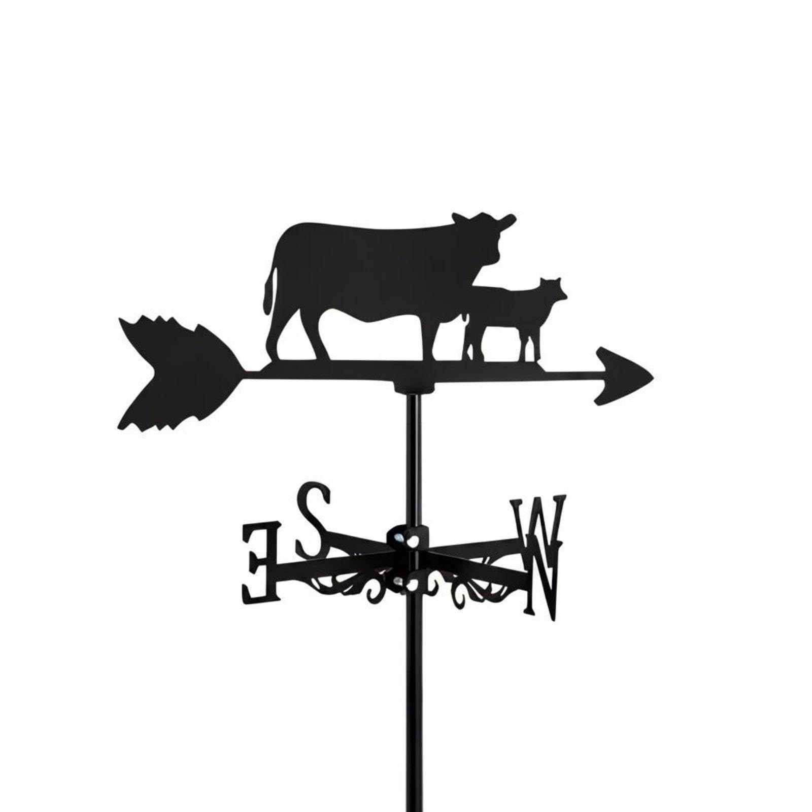 Weather Vane Rust-Resistant Roof Weather Vane Waterproof Rooftop Metal Ornament for Rooftop, Yard, Garden Two Cows|Home & Garden| Yard Garden & Outdoor Living| Garden D?©cor| Weathervanes-image-31