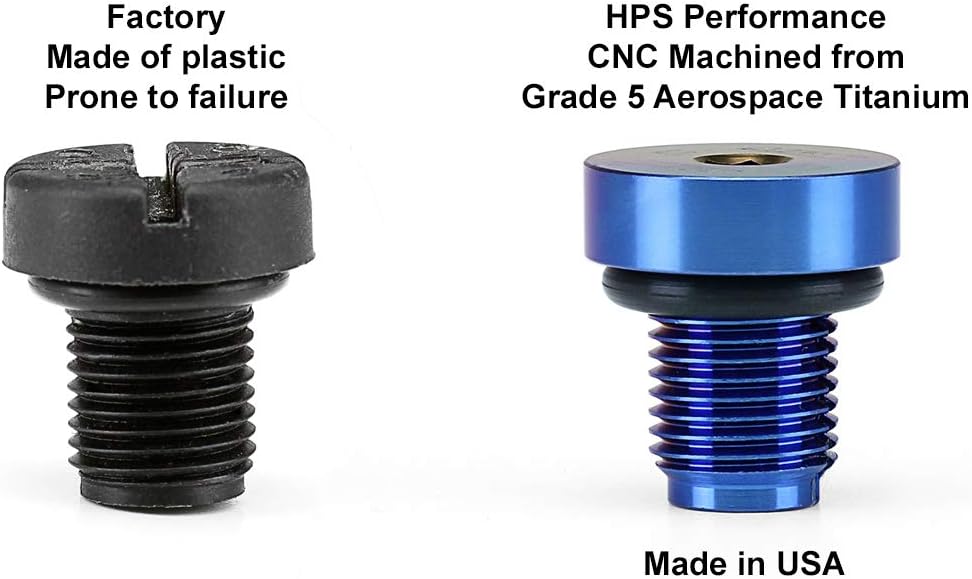 Titanium Coolant Bleed Screw Replace OEM Plastic HW22-1001