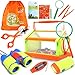 Lehoo Castle Kit Explorador Niños, 23 Pcs Juego Exploradors,Kit Exploración Aire Libre Incluye Insectos Juguete, Brujula Niños, Lupa NiñosNavidad para Niños