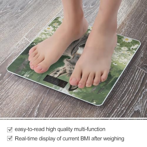 Báscula Digital de Baño con Pantalla LED y Plataforma de Vidrio miniatura 5
