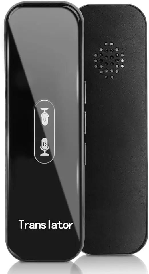 Tradutor de Idiomas em Tempo Real, Tradutor Eletrônico de Bolso de Voz que Suporta 130+ Idiomas, Tradutor de Voz Inteligente, Viagens ao Exterior, Aprendizagem, Compras, Preto, Tradutor Instantâneo