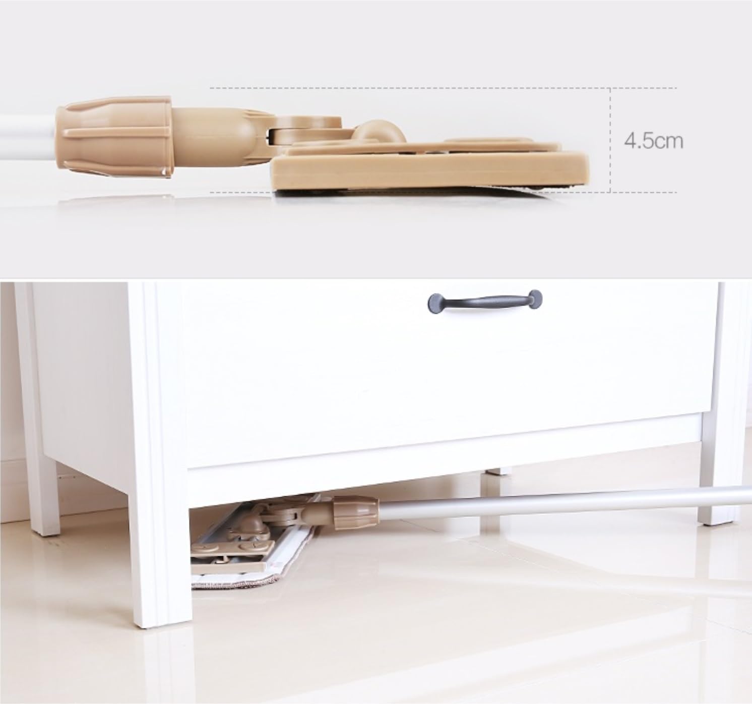 Fregona Fregona para Limpieza De Suelos Baldosas Laminadas Madera Dura con Mango Telescópico Acero Inoxidable Limpieza Suelo