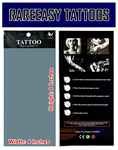 Rareeasy Waterproof Tattoo Sticker RAREEASY WATERPROOF TATTOO001 Tattoos 2 Sheets Temporary Tattoo 3D Cartoon Black Bird thumb #2