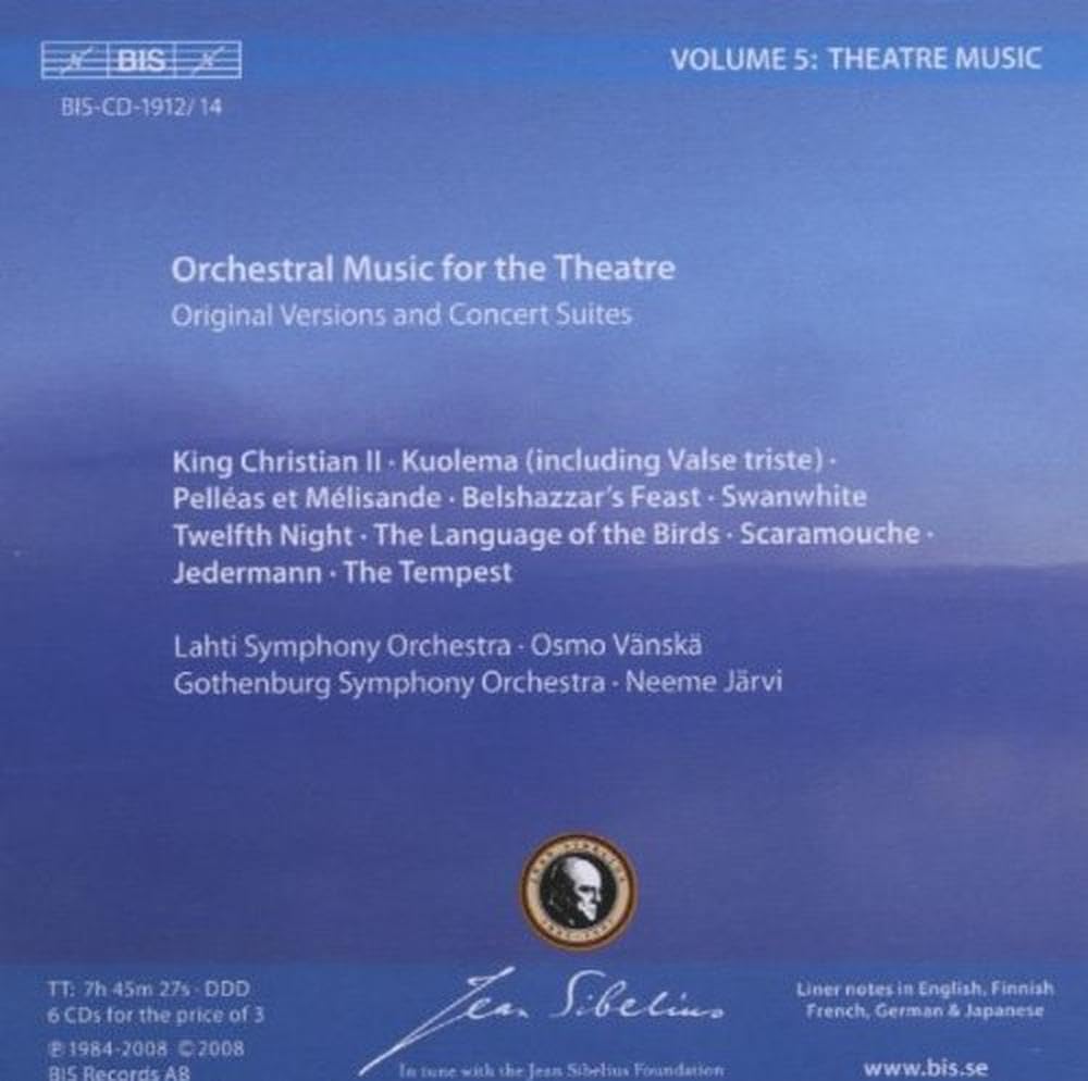 Orch Music For The Theatre-Sibelius Edition Vol. 5