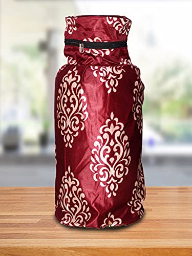KANUSHI Industries VAR3-CYL-MAR-HUT-MAROON-01 Gaszylinder-Abdeckung (3-CYL-MAR-HUT-MAROON-01) (VAR3-CYLN-FLORAL MAR-01) Cover