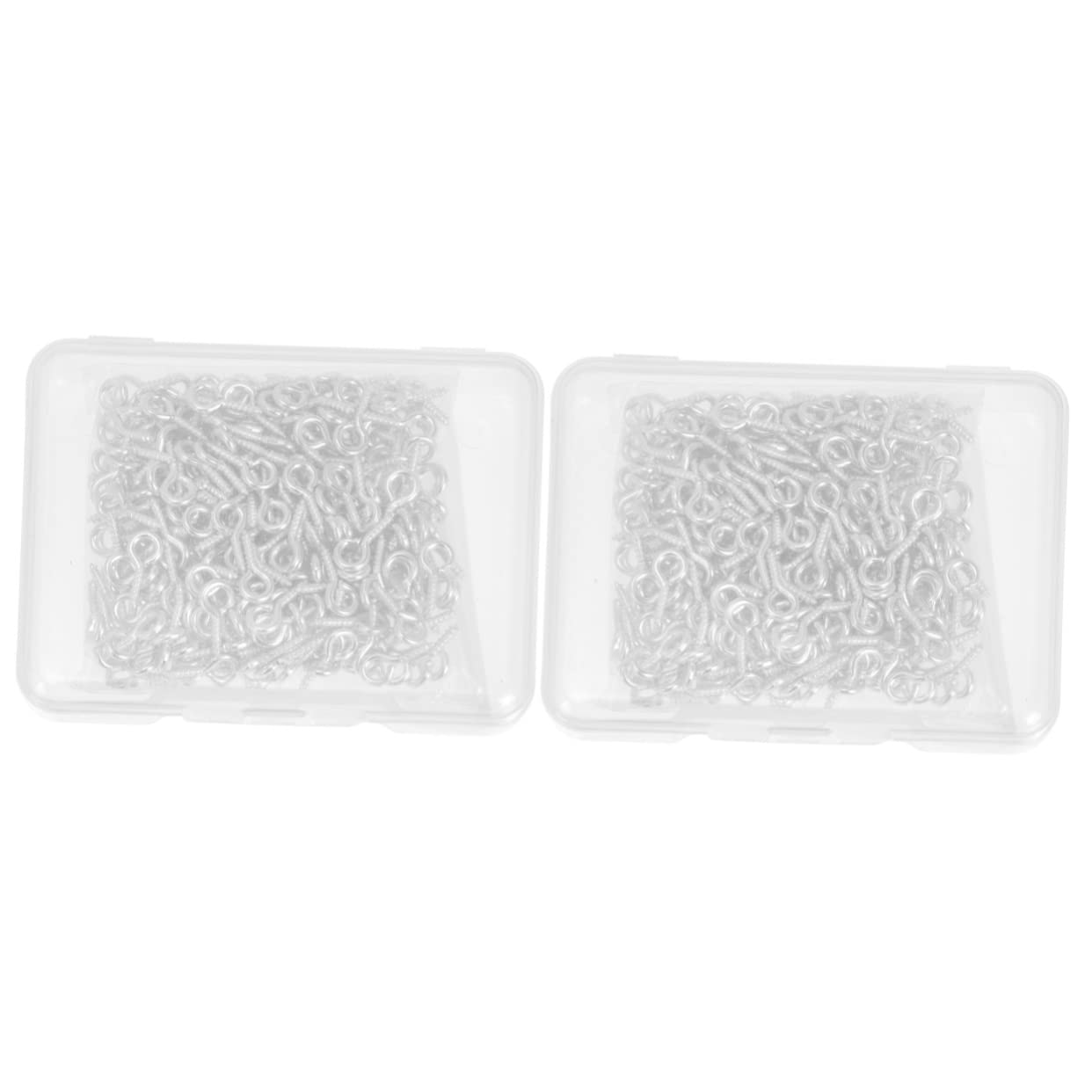 HAWILLOSCH 2 Sets Practical Self-Tapping Metal Screw Eye Bolt Hooks for DIY Projects