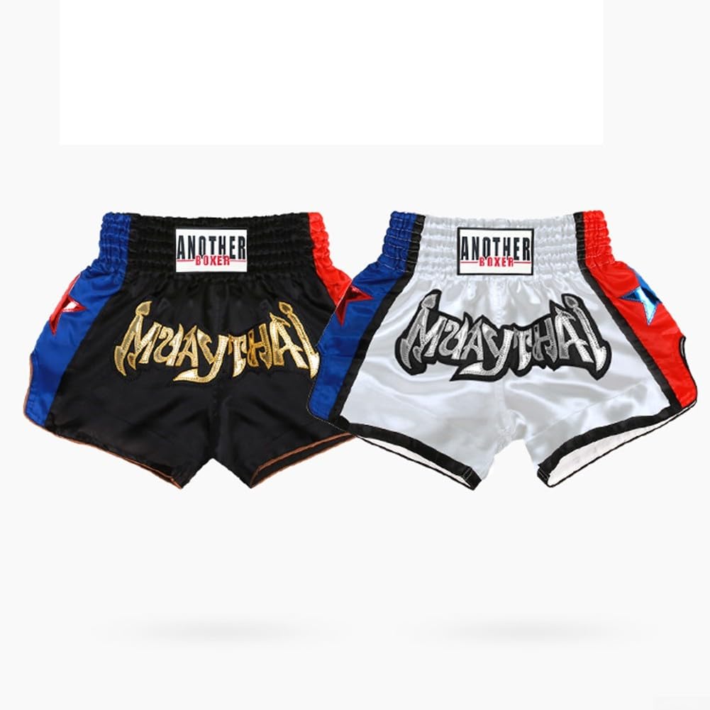 Pantaloncini da boxe funzionali unisex per MMA e Muay Thai, vestibilità comoda per vari allenamenti