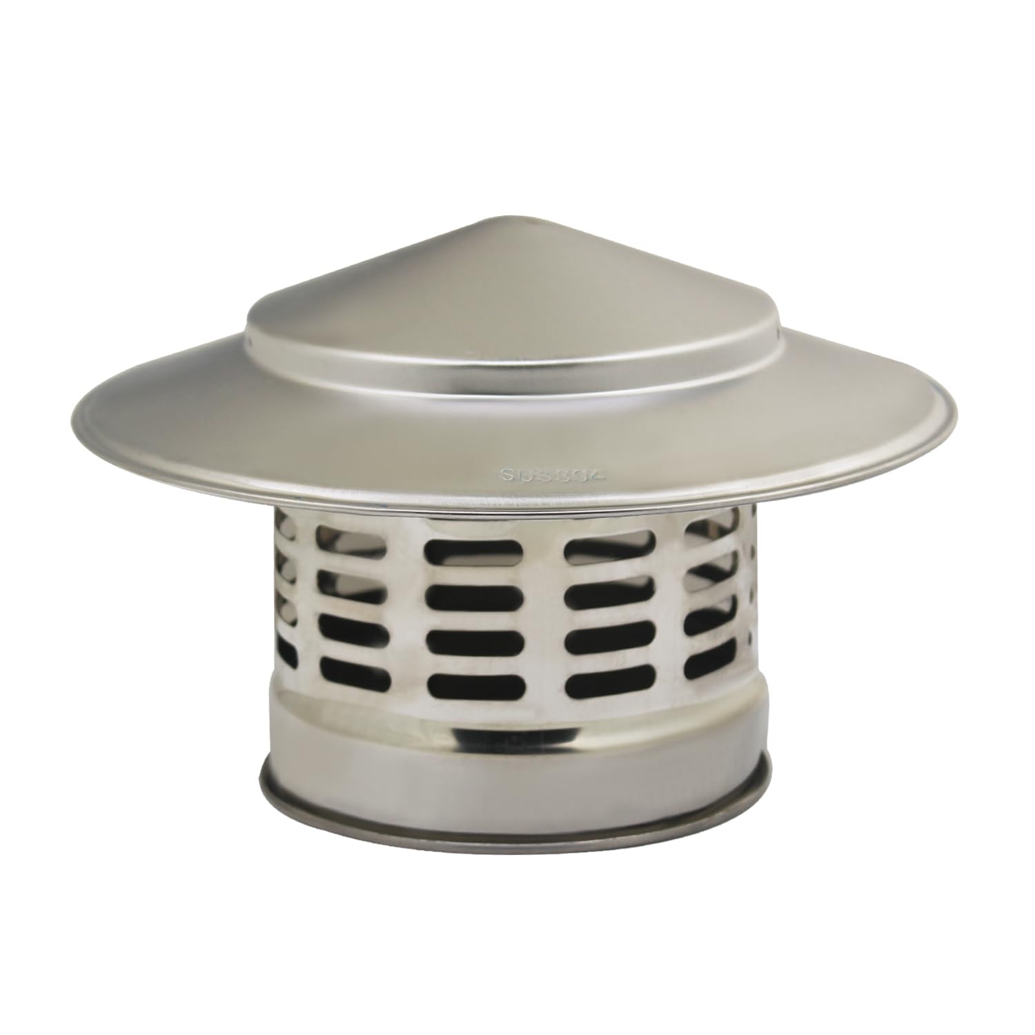 Cappello canna fumaria comignolo antivento antipioggia per camino copertura camino a pellet cappello scarico fumi terminale canna fumaria (ID 250mm)