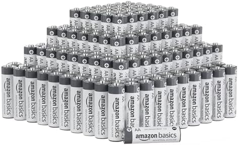 Amazon Basics AA-Alkali-Batterien, Industriequalität, 1,5 V, 5 Jahre lagerfähig, 200 Stück