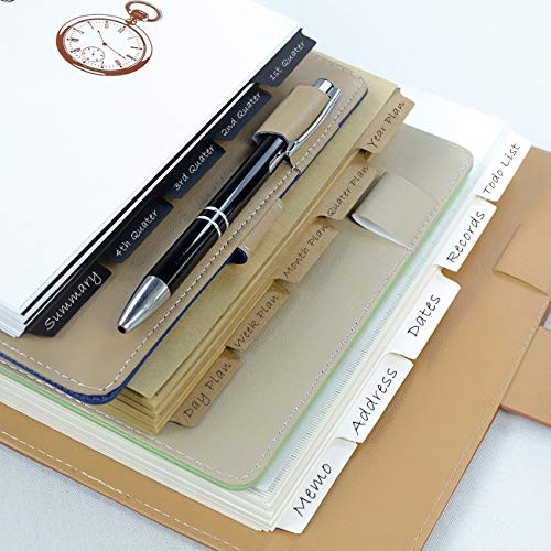 Divisor de papel de color para manualidades y carpetas A5 de 6 anillas 6