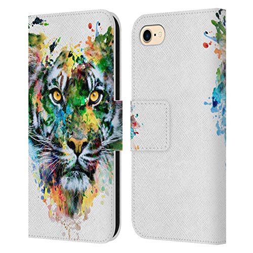 Étui portefeuille iPhone 7/8/SE antichoc Head Case Designs Riza Peker Tigre contre les rayures