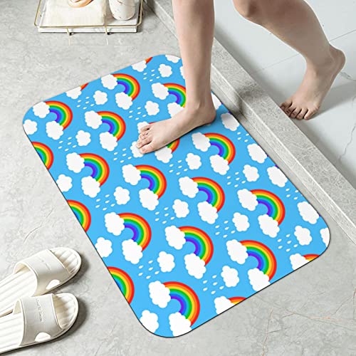 Tapis de bain super absorbant à séchage rapide arc-en-ciel - 4