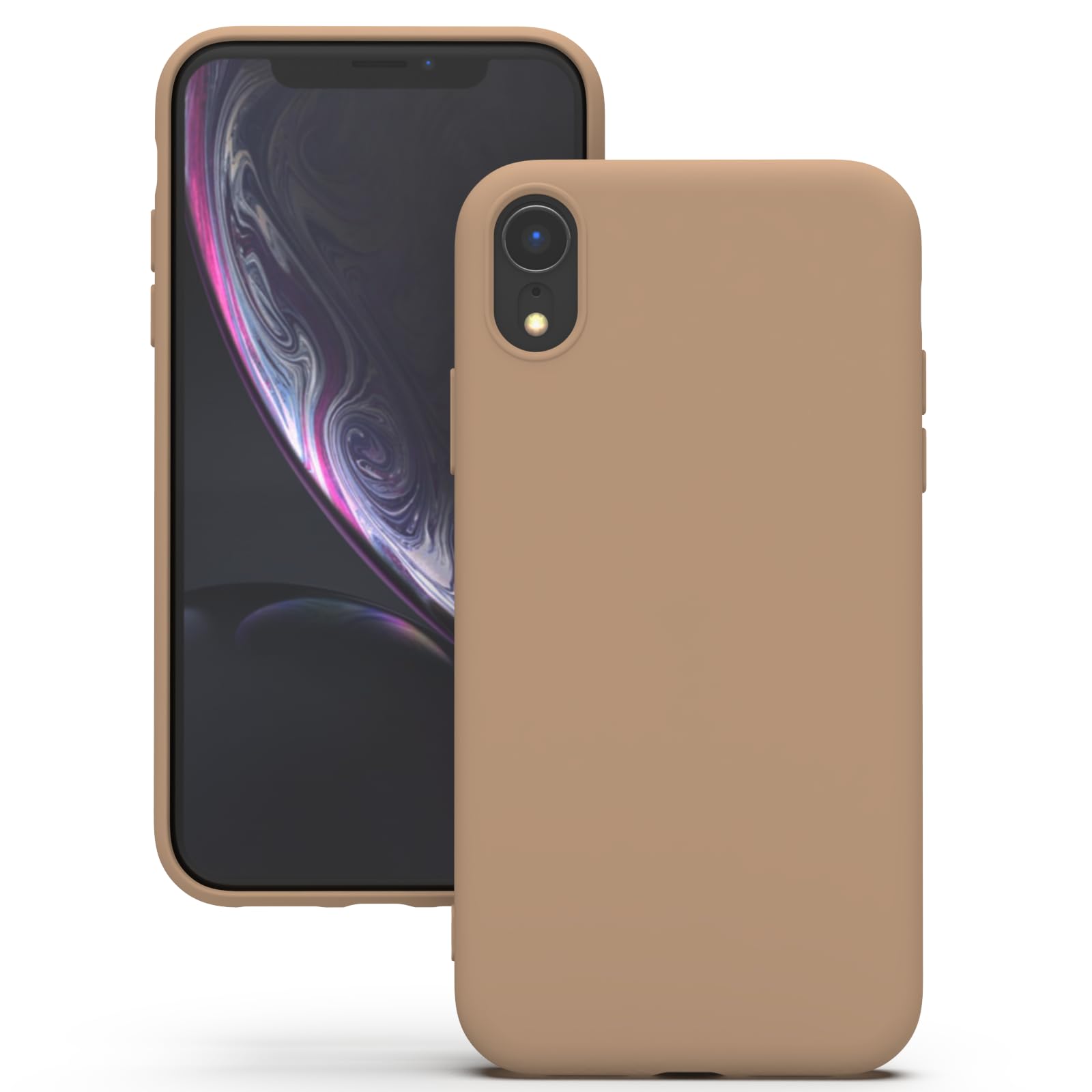YATWIN Silicone Case for iPhone XR, Soft-Touch, Shockproof, DustProof, Antiskid Full Body Armour Phone Cover for Apple iPhone XR - Dark Green — view 242