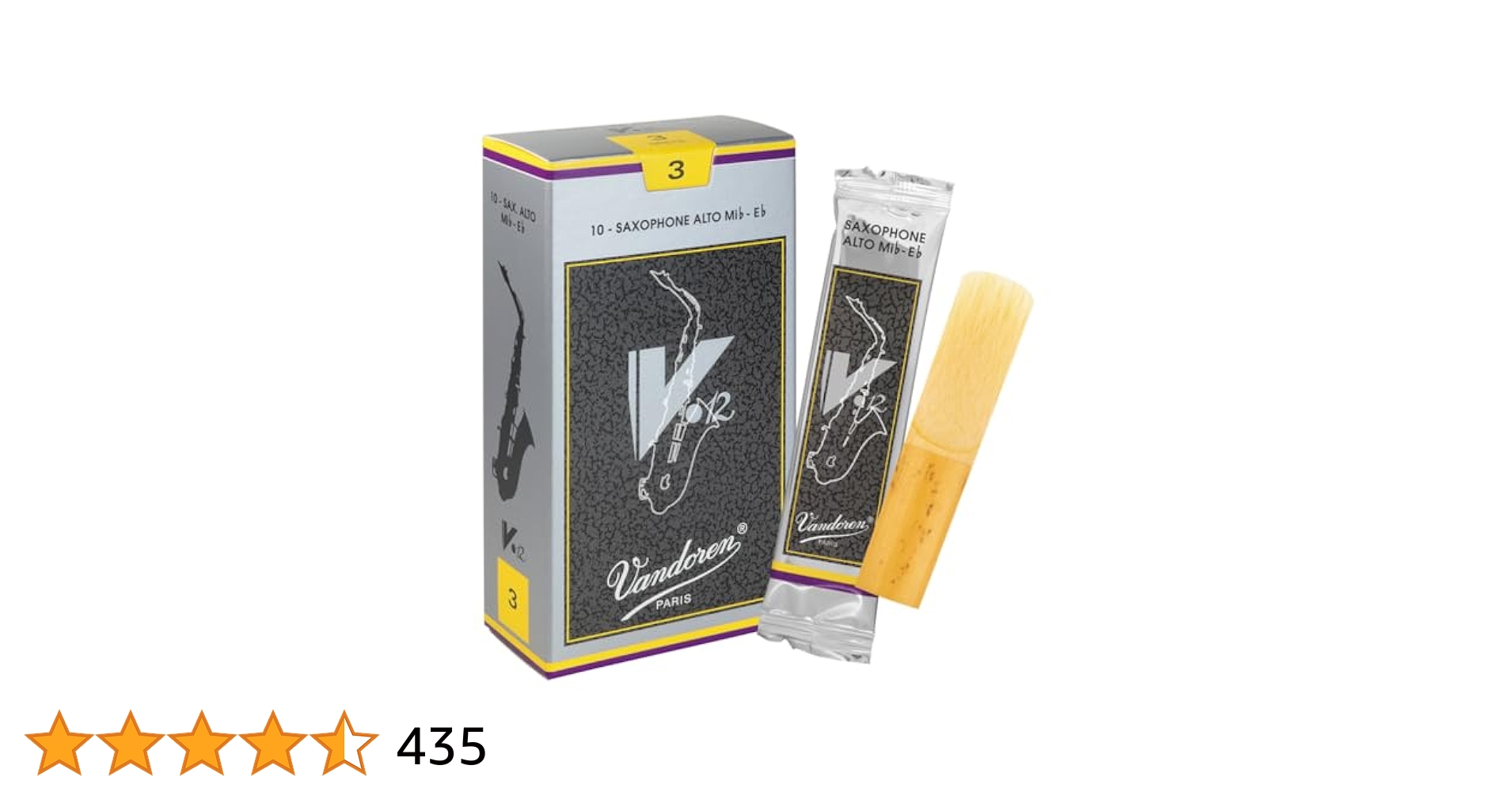 Amazon.co.jp: バンドーレン アルトサクソフォンリード V.12 硬