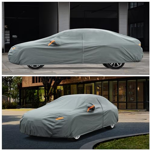 Image of Kayme Heavy Duty Car Cover Custom Fit Pontiac G6 (2004-2011) Waterproof All Weather for Automobiles, Full Exterior Covers Sun Rain UV Protection.（Deliver About 3-10 Days）