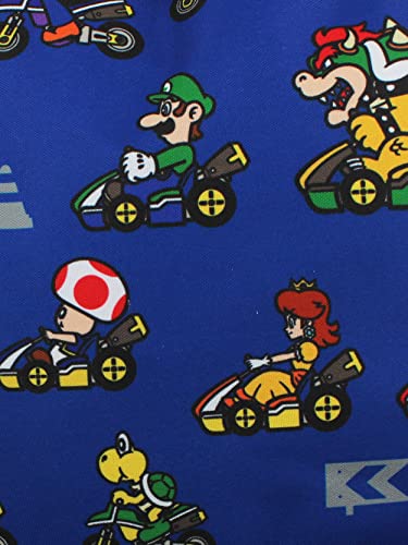 Nintendo Mario Kart Boys Girls Teen 16 Inch School Backpack (Blue, One Size) #TOP6